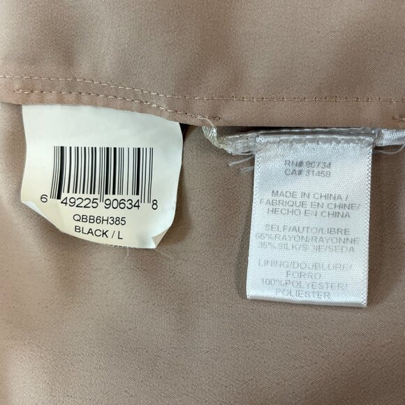 BCBG Maxazria Women's Black Blouson Dress Sz L - Picture 8 of 9